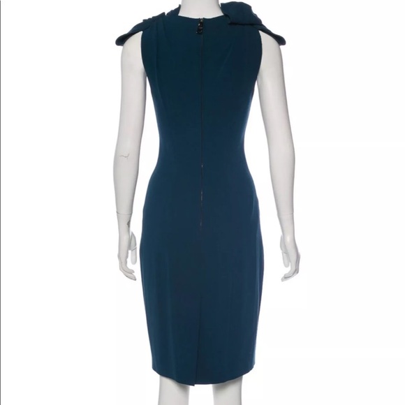 Prada Abito blue dress sheath ruched accents - Picture 5 of 12